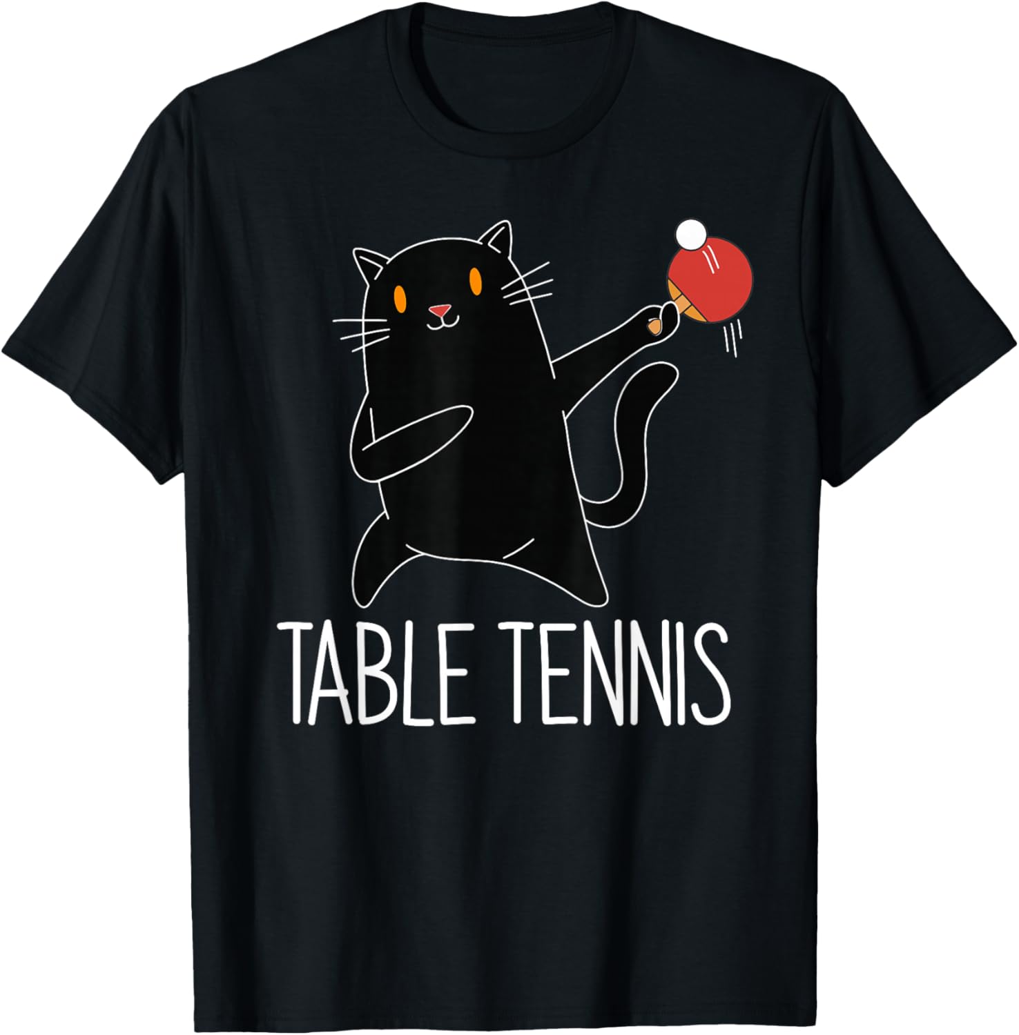 Table Tennis Outfit - Masa Tenisi Siyah Kedi Pingpong Siyah