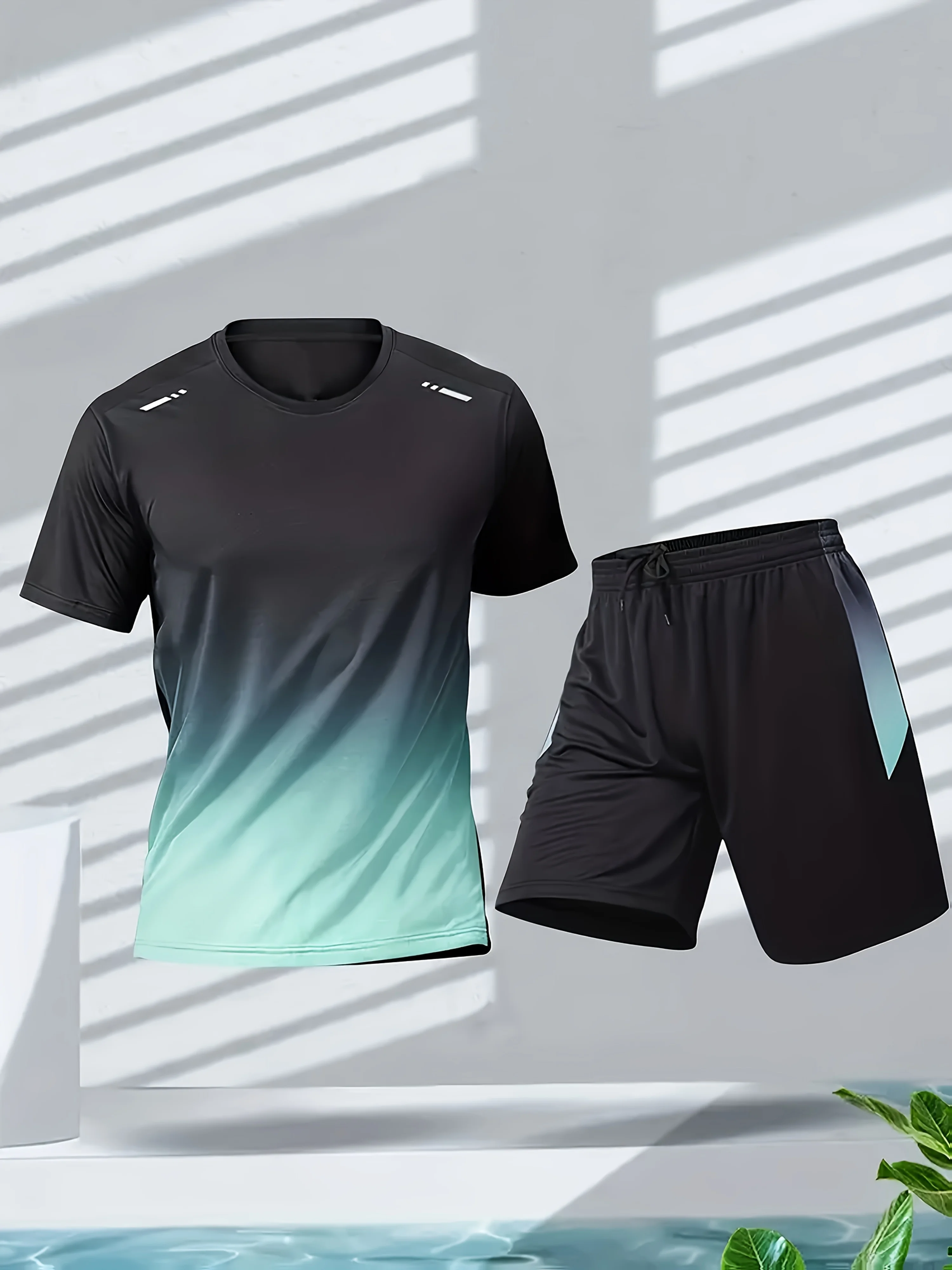 Table Tennis Outfit - Erkek spor kıyafetleri, buz ipek kısa