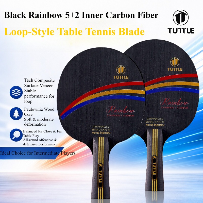 TUTTLE Siyah Gökkuşağı İç Karb - Table Tennis Player incelemesi ve fiyatı